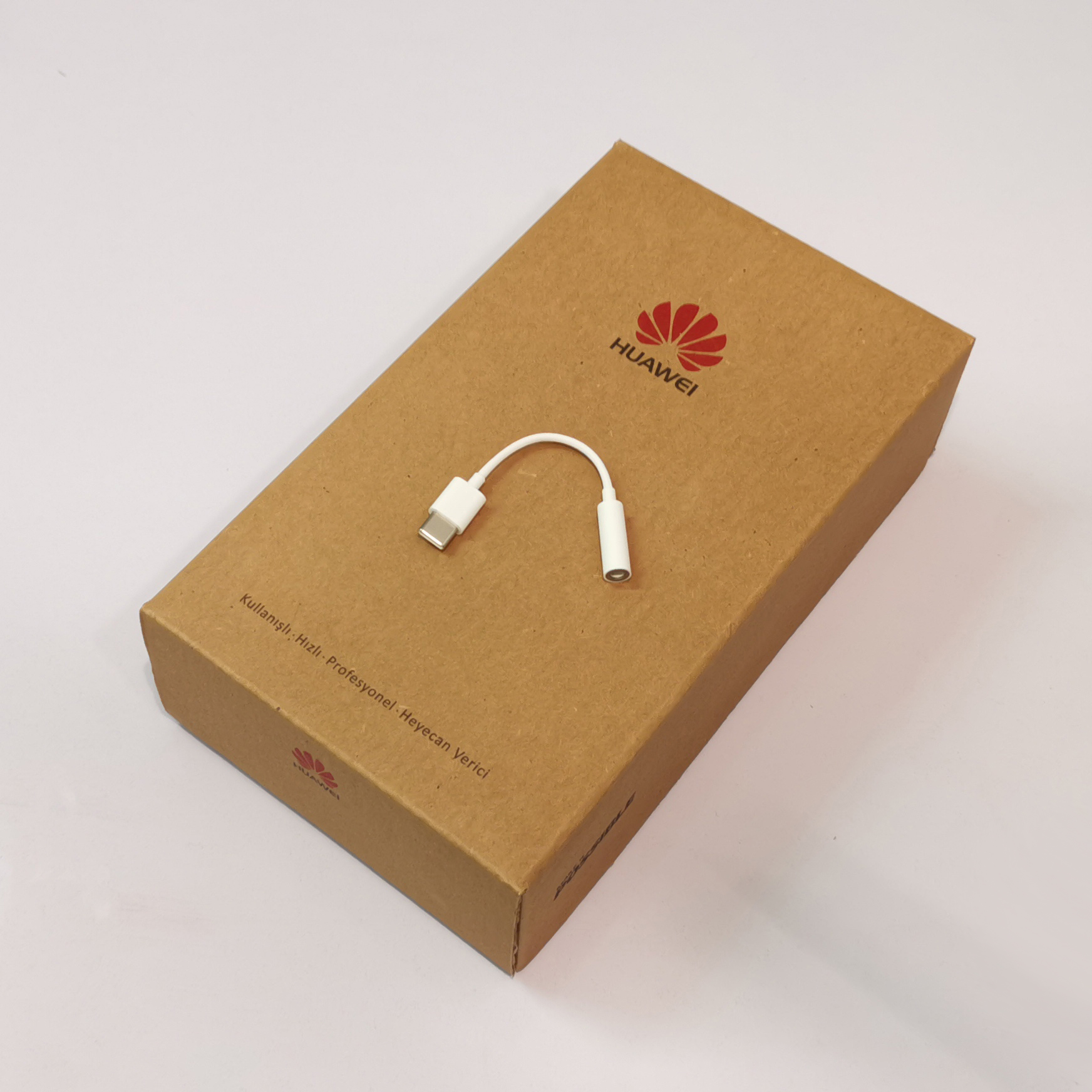 HUAWEİ USB C Kulaklık 3,5mm Dönüştürücü Beyaz